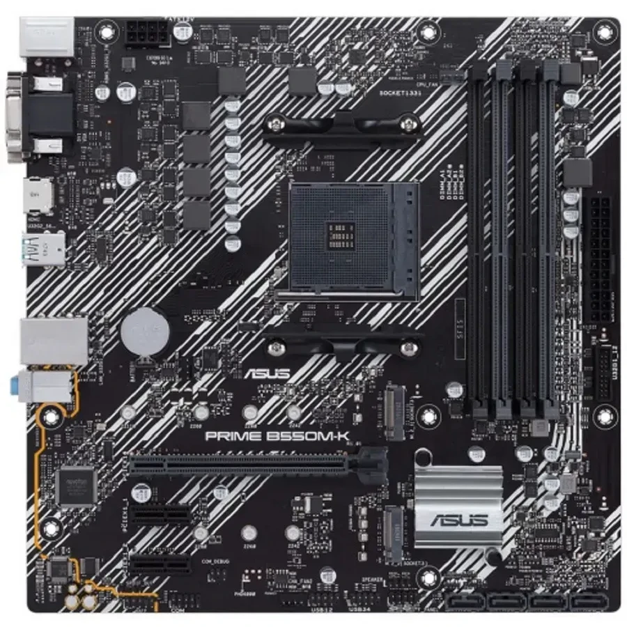 Материнская плата ASUS PRIME B550M-K  AM4 4xDDR4 4xSATA3 RAID 2xM.2 DVI-D D-Sub HDMI mATX — 5