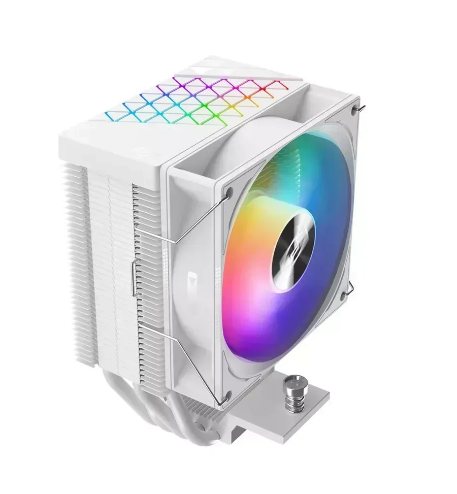 Кулер для процессора PCCooler R400 ARGB WH, S1851/1700/1200/AM4/5, 800-2200rpm, 92cm, 180W, 4pin