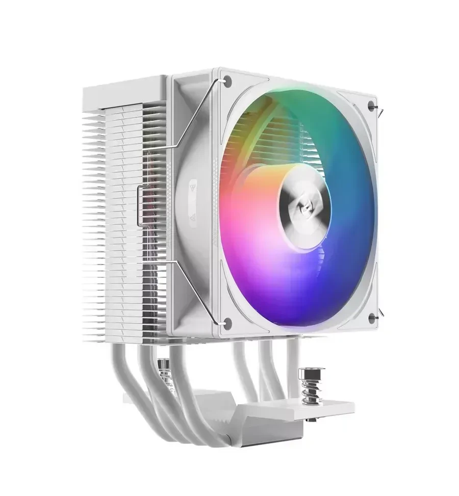 Кулер для процессора PCCooler R400 ARGB WH, S1851/1700/1200/AM4/5, 800-2200rpm, 92cm, 180W, 4pin — 2