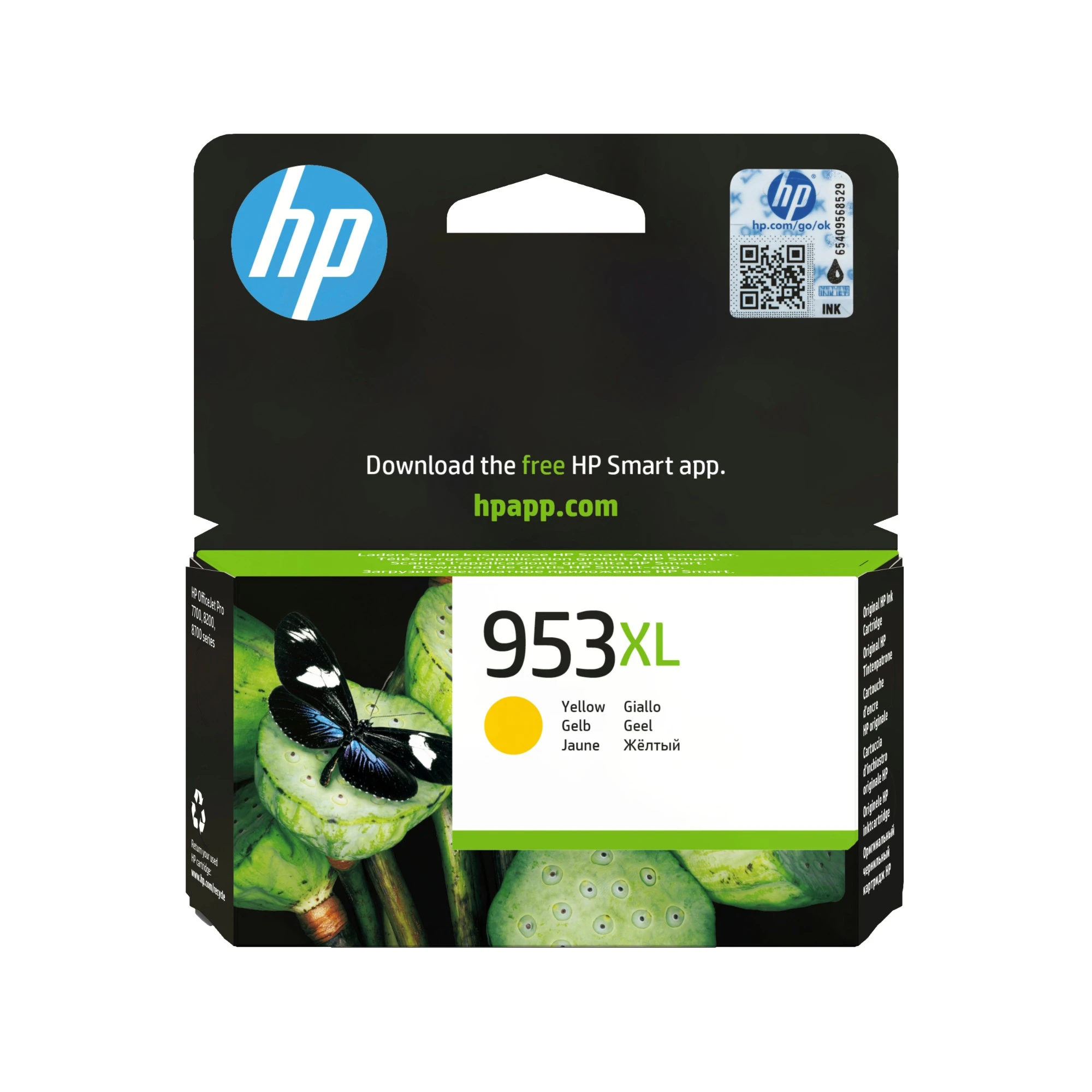953XL Yellow Original картридж for OfficeJet Pro 8710/8720/8730, up to 1600 pages