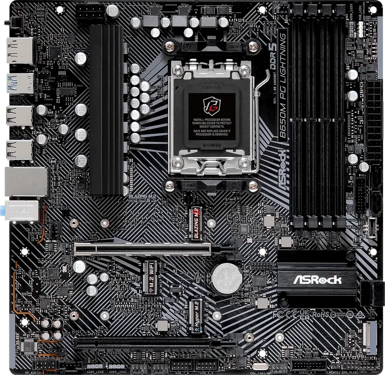 Материнская плата ASRock B650M PG LIGHTNING — 2