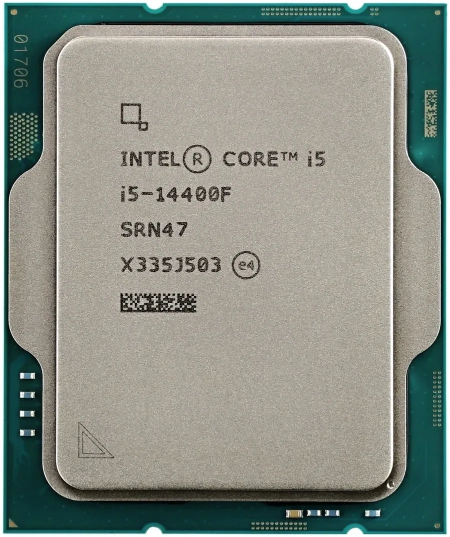 Процессор Intel Core i5-14400F Raptor Lake (1,8GHz, up to 4.7GHz, LGA1700, L3 20Mb, 10C/16T), oem — 3