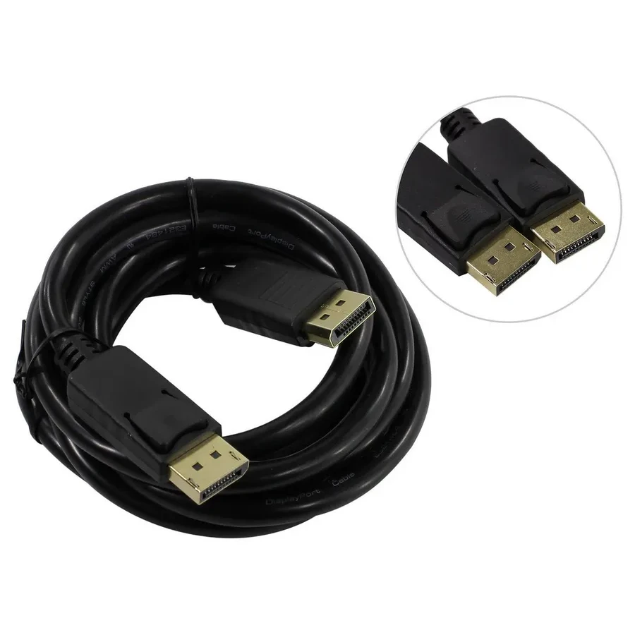 Кабель DisplayPort Cablexpert CC-DP3-2M, v1.3, 2м, 20M/20M, черный, экран, пакет черный