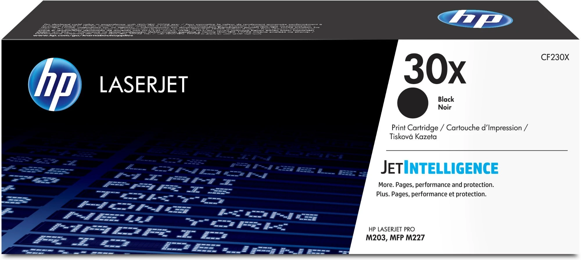 HP 30X Black LaserJet Toner Cartridge для HP LaserJet Pro M203/MFP M227