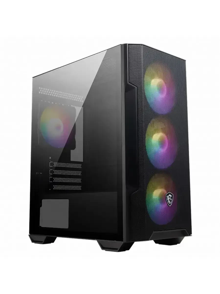 Компьютерный корпус MSI MAG FORGE M100R mATX/Mini-ITX 2xUSB2.0 USB3.2 Audio 4x ARGB FAN mATX