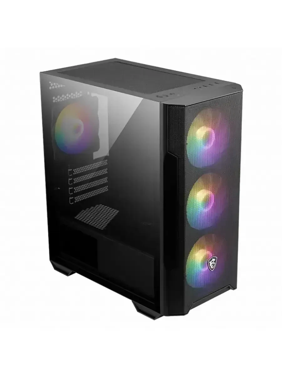 Компьютерный корпус MSI MAG FORGE M100R mATX/Mini-ITX  2xUSB2.0 USB3.2 Audio 4x ARGB FAN mATX — 2
