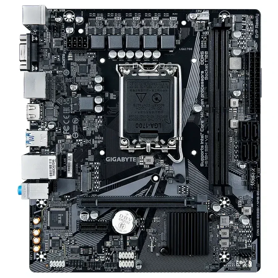 Материнская плата Gigabyte H610M S2H V2 — 2