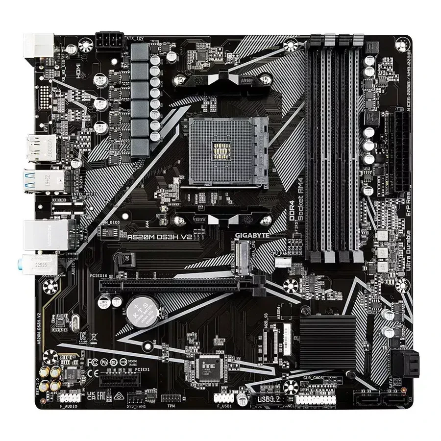 Материнская плата Gigabyte A520M DS3H V2 — 2