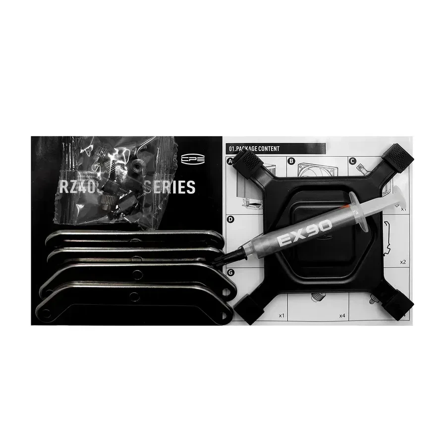 Вентилятор для процессора PCCooler RZ400 V2 BK TDP 245W 4-pin 1851/1700/1200/115X/AM4/AM5 Черный — 4