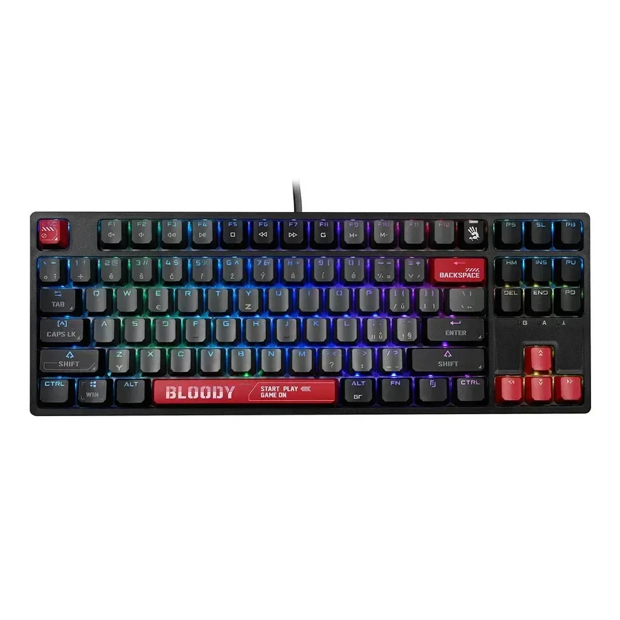 Клавиатура игровая Bloody S87 RED