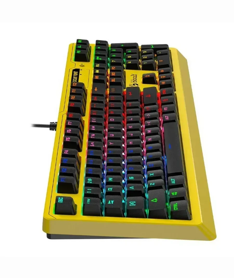 Клавиатура игровая Bloody B810RC YELLOW <RGB, мех клавиатура>