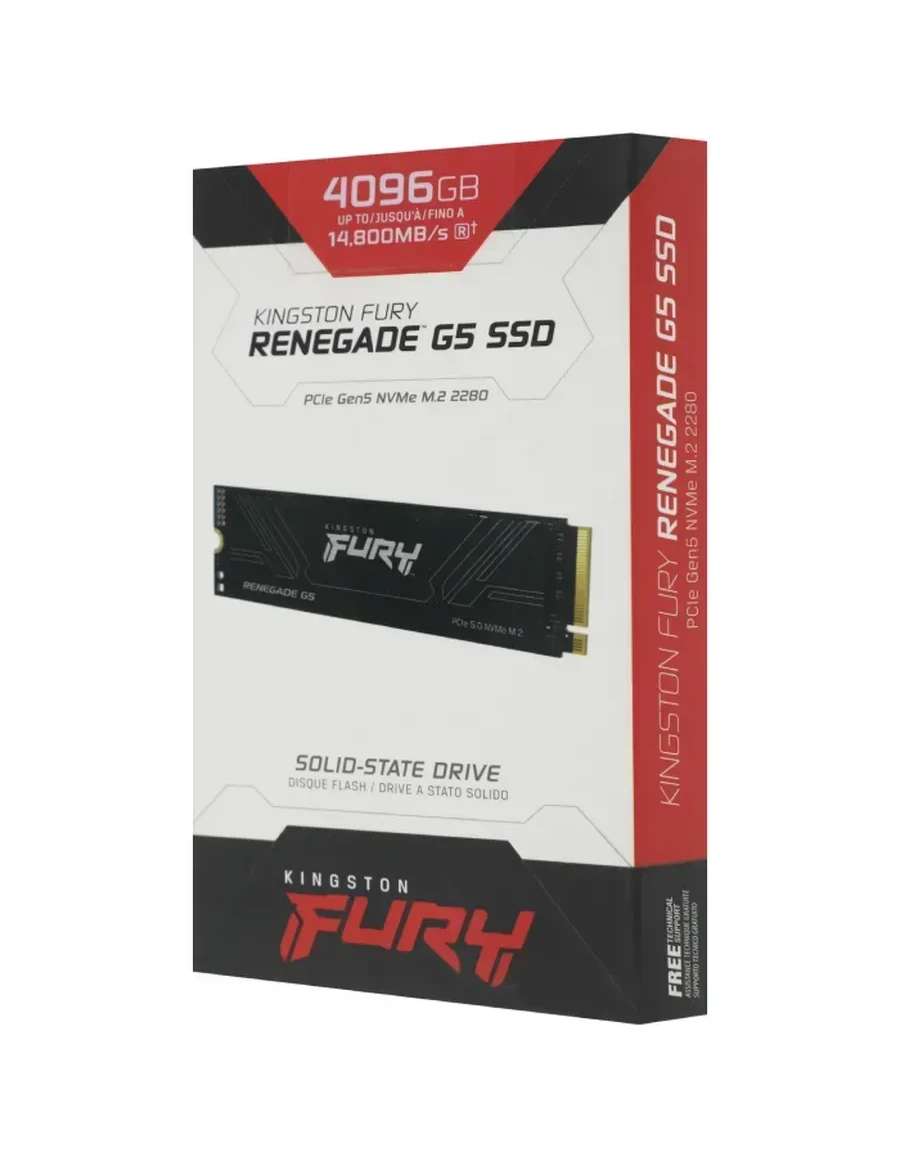 Твердотельный накопитель SSD Kingston FURY Renegade G5 SFYR2S/4T0 M.2 NVMe PCIe 5.0x4