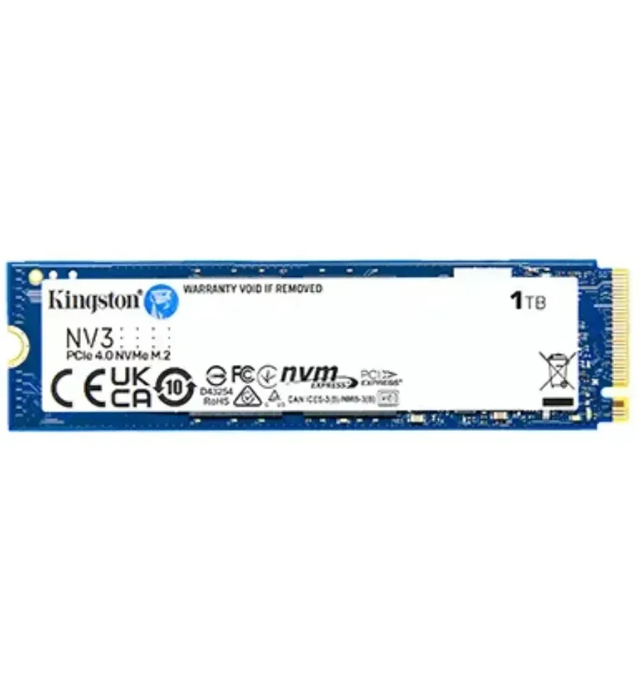 Твердотельный накопитель 1000GB SSD Kingston SNV3S/1000GBK M.2 2280 Gen4x4 NVMe R6000/W4000, BULK