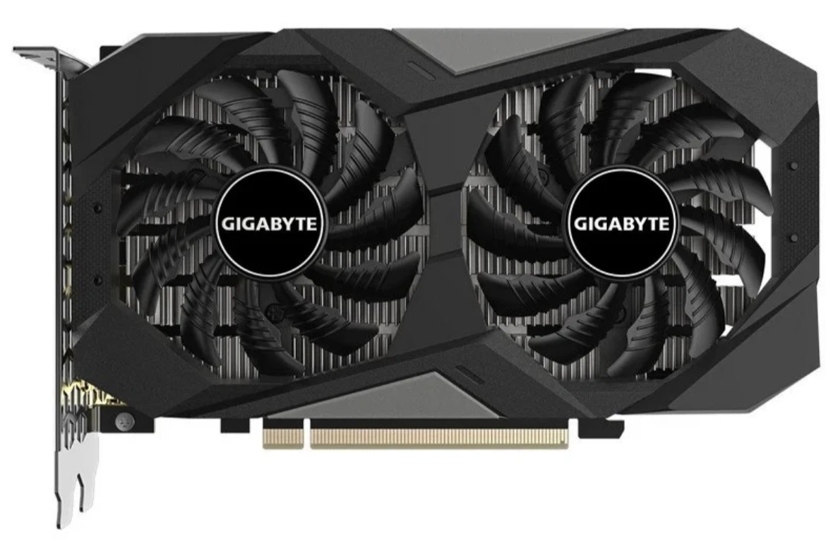 Видеокарта 6Gb PCI-E GDDR6 GIGABYTE GV-N3050WF2OCV2-6GD, 2xDP+2xHDMI, PCIe4.0, GeForce RTX 3050 — 2