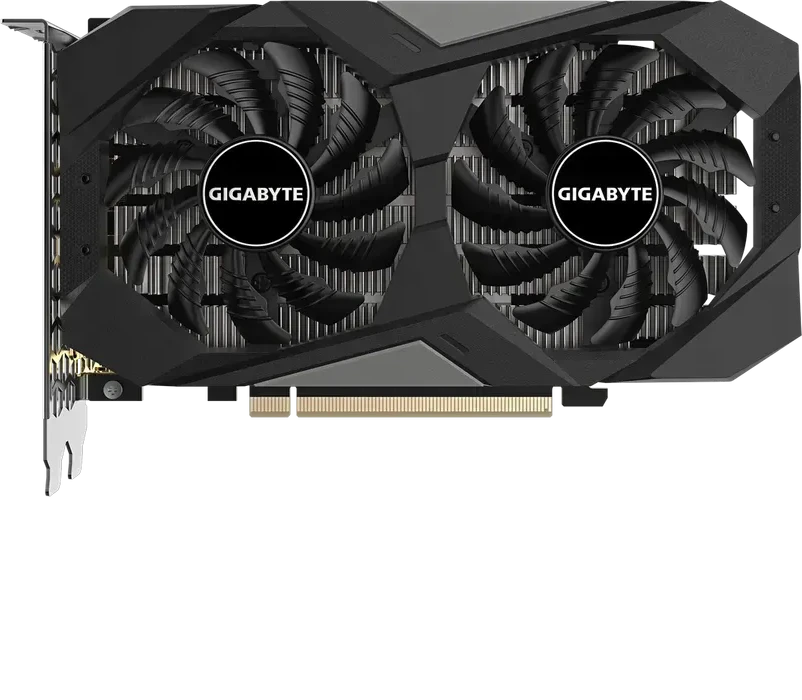 Видеокарта 6Gb PCI-E GDDR6 GIGABYTE GV-N3050WF2OCV2-6GD, 2xDP+2xHDMI, PCIe4.0, GeForce RTX 3050 — 4