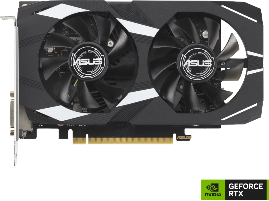 Видеокарта ASUS GeForce RTX 3050 OC GDDR6 6GB 96-bit DVI HDMI DP DUAL-RTX3050-O6G