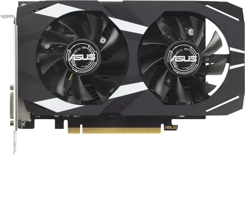 Видеокарта ASUS GeForce RTX 3050 OC GDDR6 6GB 96-bit DVI HDMI DP DUAL-RTX3050-O6G — 3