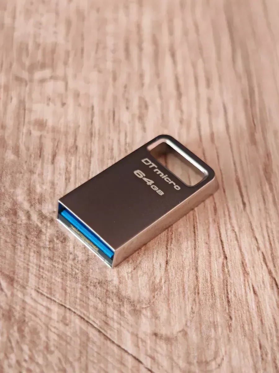 USB-флешка Kingston 64GB DataTraveler Micro 200MB/s Metal USB 3.2 Gen 1 — 5