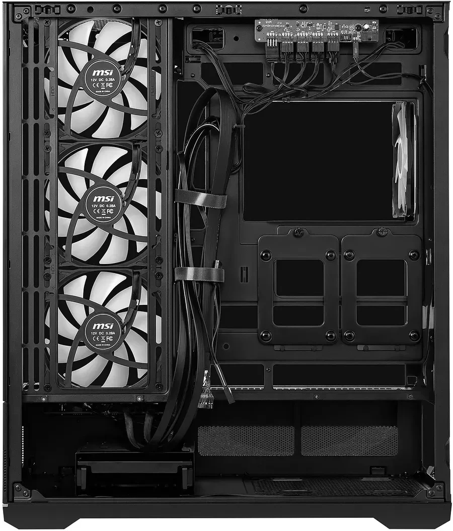 Компьютерный корпус MSI MAG PANO 110R PZ ATX/mATX/mITX, Back connect:ATX/mATX Type-C Black — 4