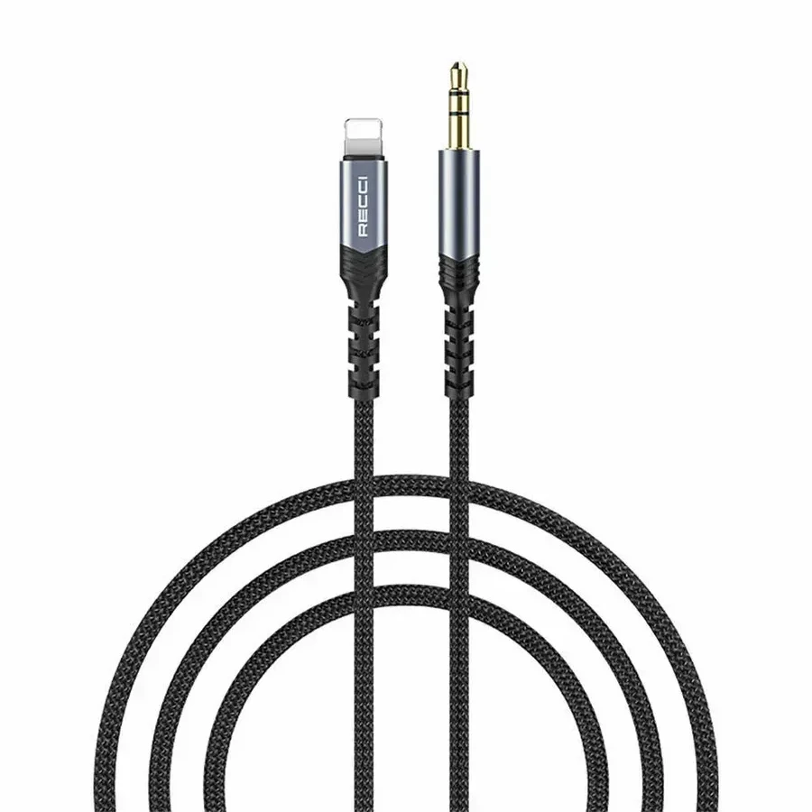 Адаптер UGREEN US315 Lightning to 3.5mm Audio Adapter Aluminium Braided, 2m, 70862 — 2