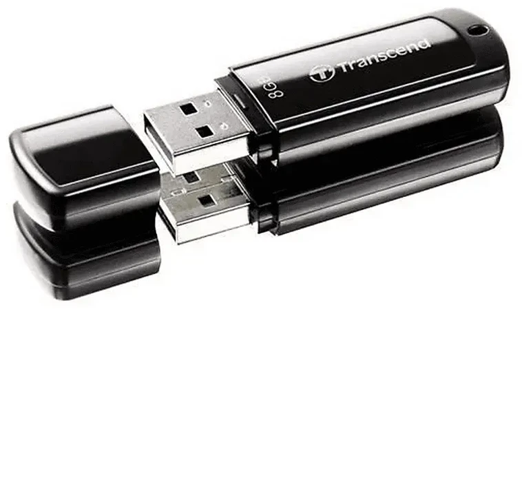 USB Флеш 8GB 2.0 Transcend TS8GJF350 черный — 2