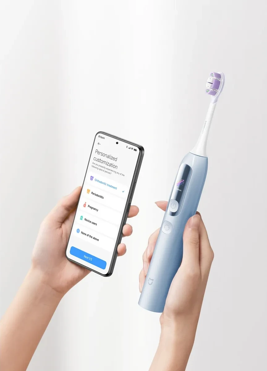 Электрическая зубная щетка Mijia Smart Servo-oscillation Electric Toothbrush Pro GL Синий — 2