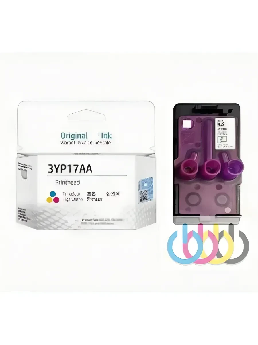 HP Tri-Color Original Printhead for HP Smart Tank 660/670/700/ 6000/7000/7300 and 7600 series — 3