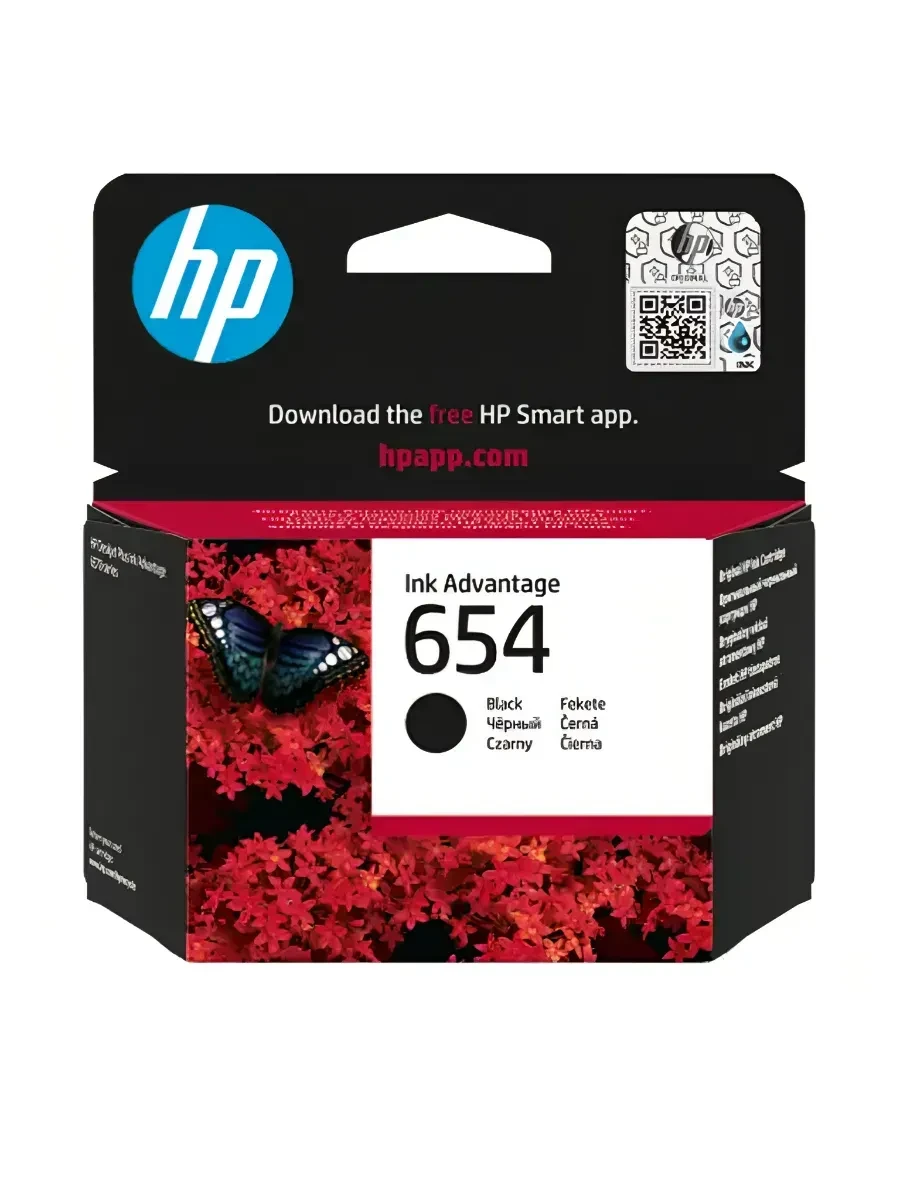 Картридж HP 654 Black Original Ink Advantage Cartridge для HP DeskJet 2976 — 2
