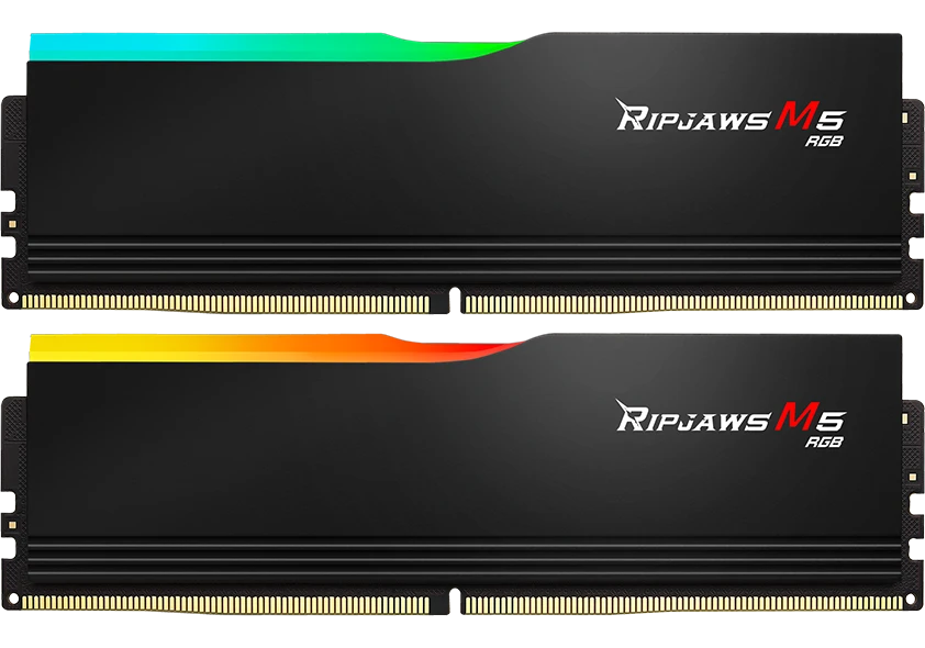 Оперативная память DDR-5 DIMM 64GB/6000MHz G.SKILL Ripjaws M5 RGB, 2x32GB Kit, CL32-38-38-96, 1.40V, BOX
