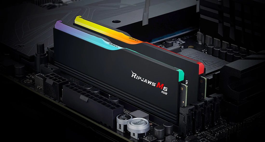 Оперативная память DDR-5 DIMM 64GB/6000MHz G.SKILL Ripjaws M5 RGB, 2x32GB Kit, CL32-38-38-96, 1.40V, BOX — 2