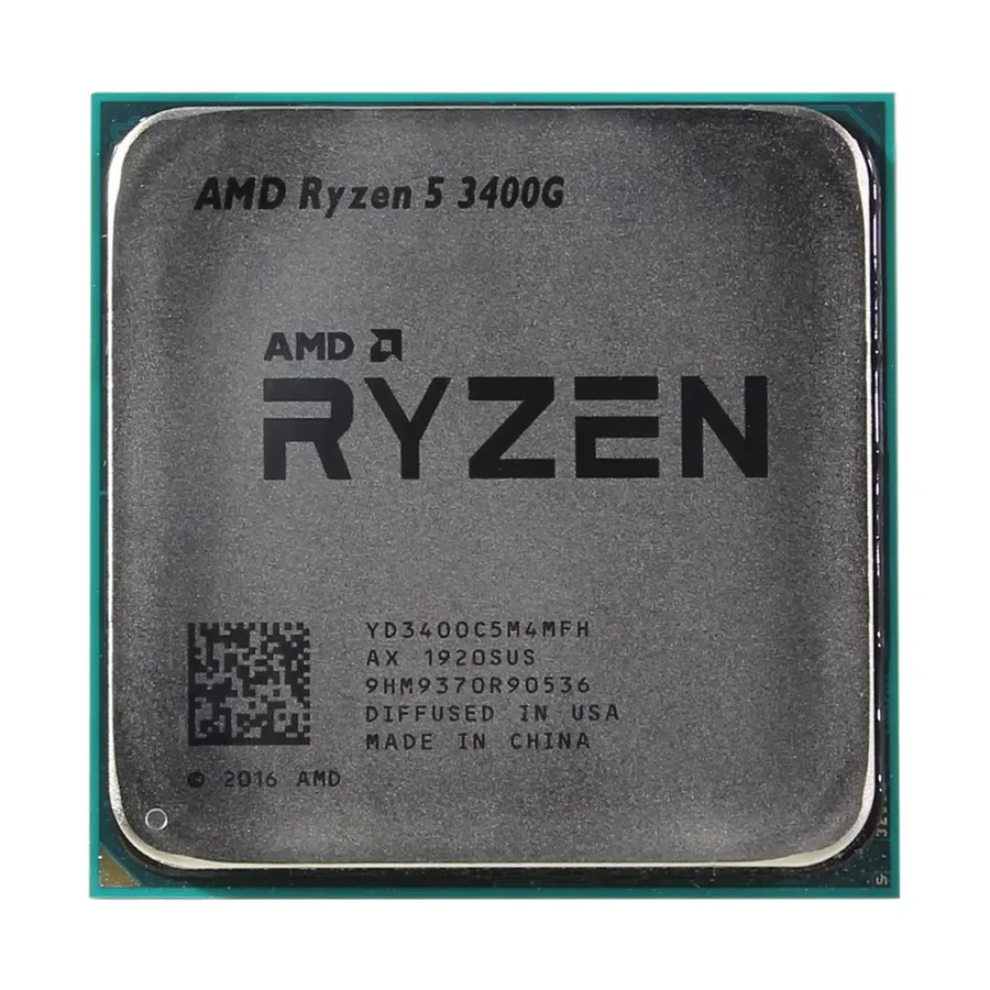 Процессор AMD Ryzen 5 3400G, AM4/4 cores/Zen+/3.7GHz/4MB L3/12nm/Radeon RX Vega 11/65W, OEM