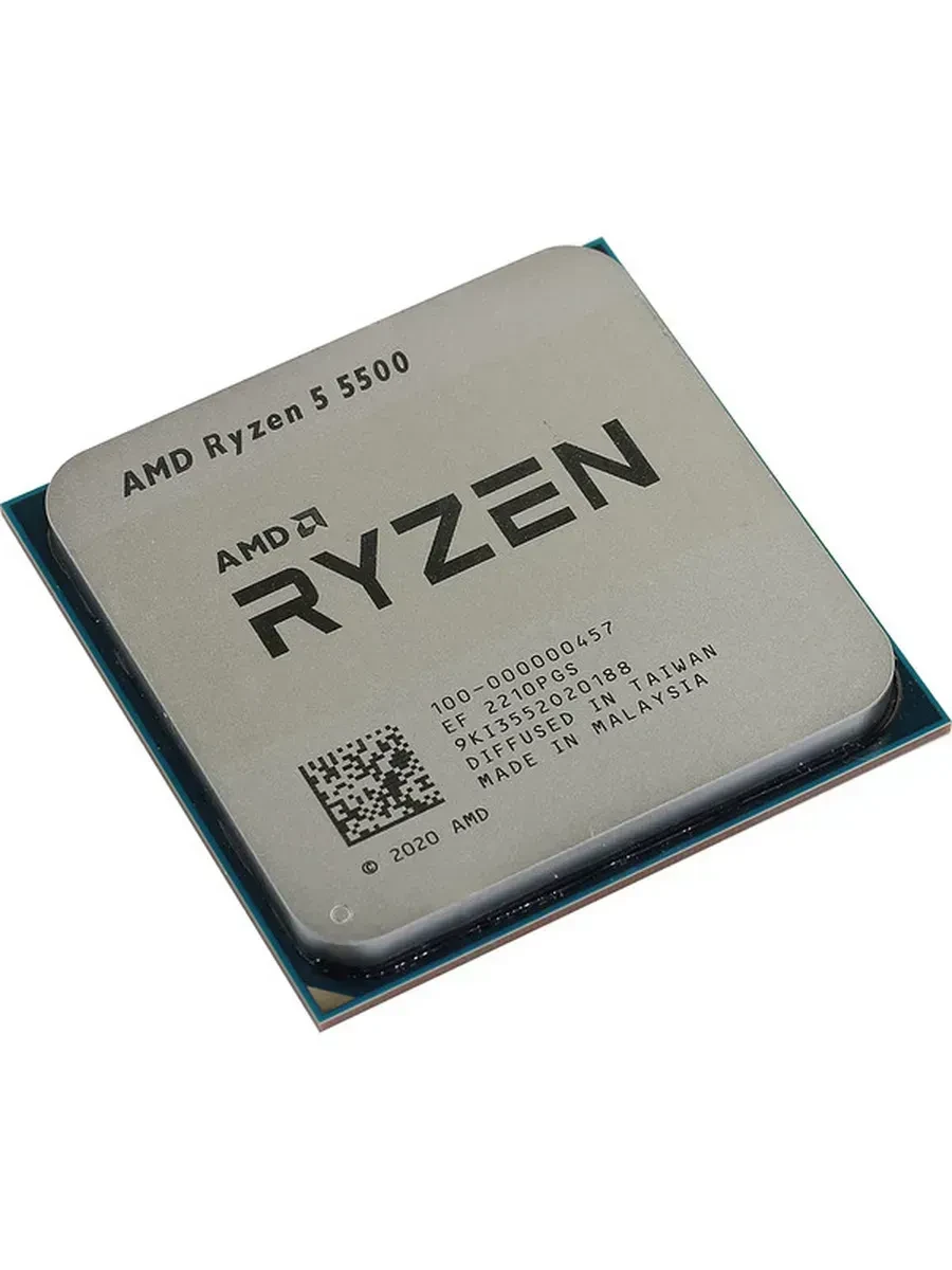 Процессор CPU AMD Ryzen 5 5500, 3.6(up to 4.2)GHz, 6C/12T, 3+16Mb, TDP 65W,  Socket AM4, oem — 3