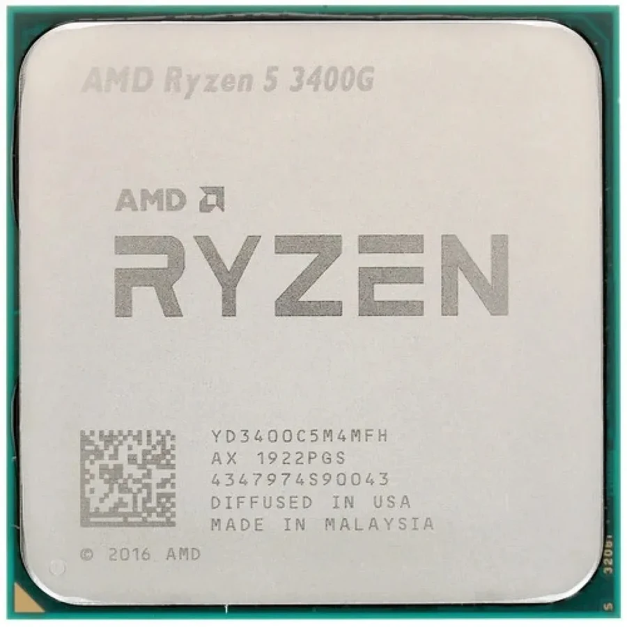 Процессор CPU AMD Ryzen 5 3400G 3.7GHz 4C/8T, Vega11, 65W, Socket AM4 — 3