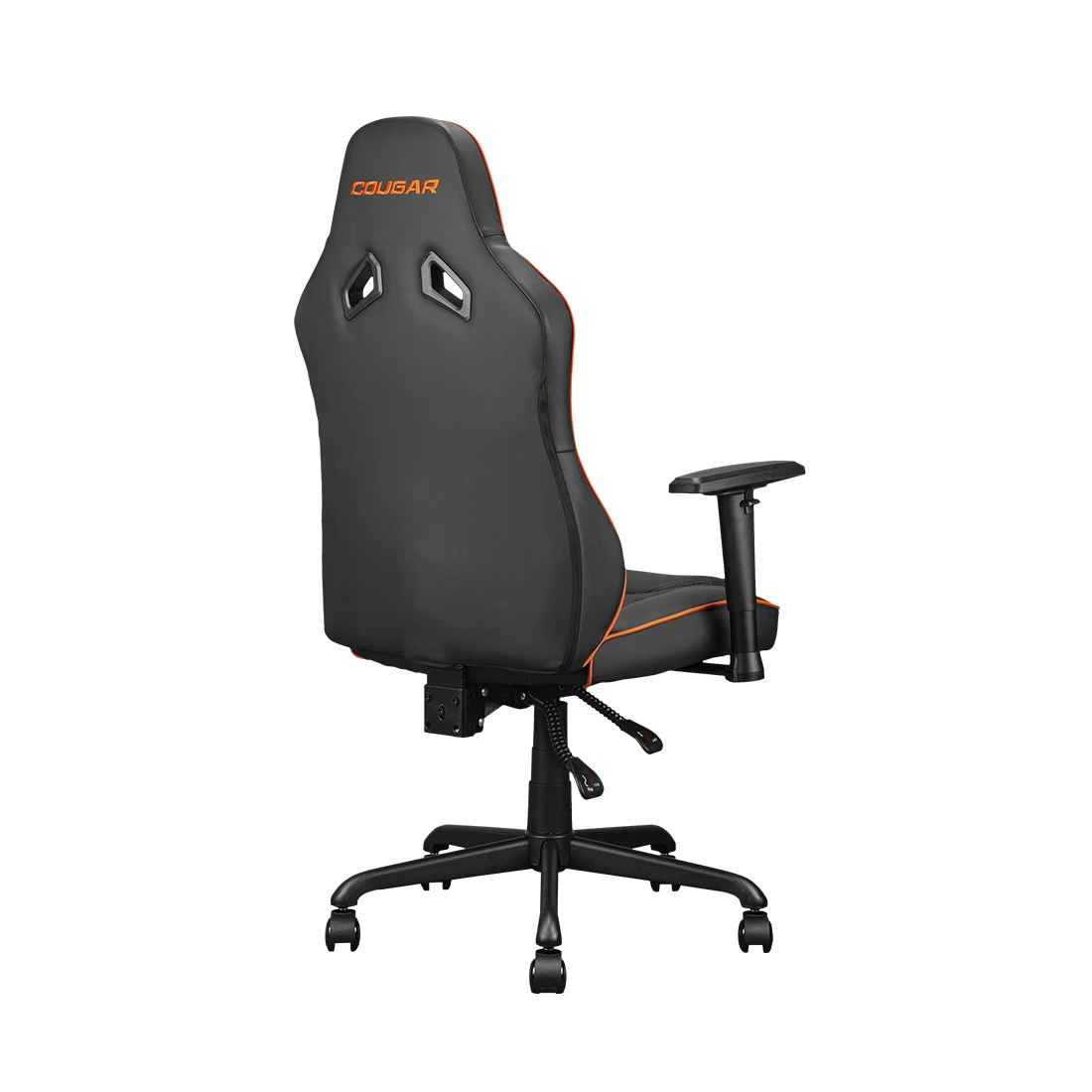 Игровое кресло Cougar Fusion S, чёрно-оранжевое, экокожа, нагрузка 120 кг — 3