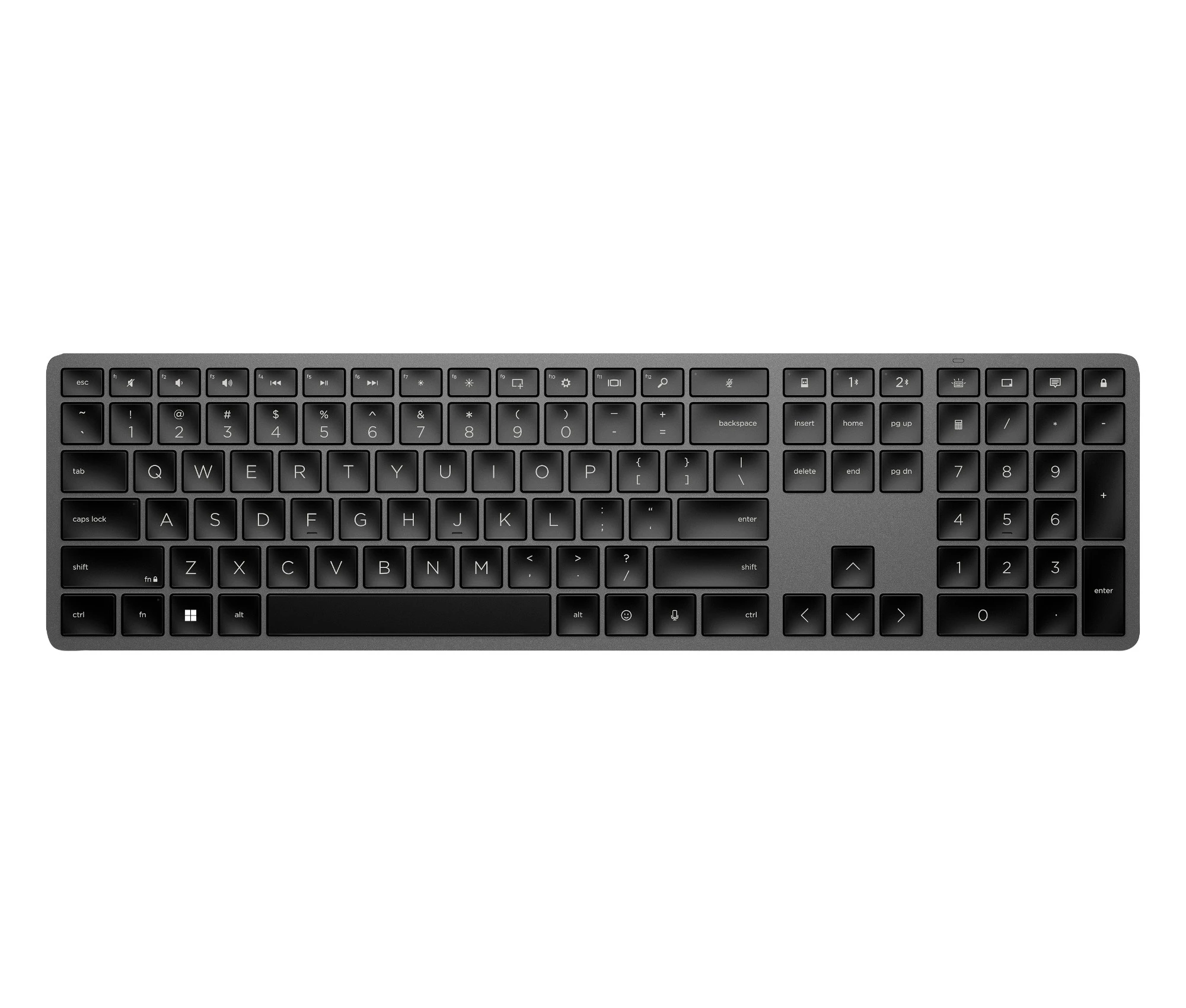 Клавиатура HP 975 Dual-Mode Wireless, полноразмерная, Bluetooth + USB, подсветка