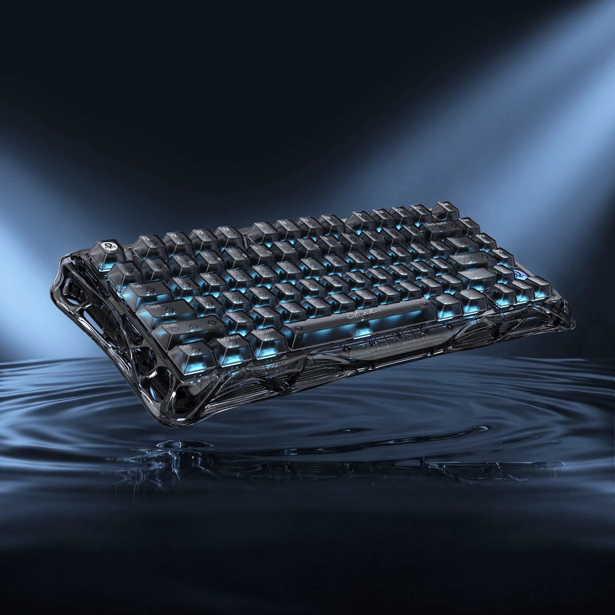 Клавиатура GravaStar Mercury V75 Lite, Onyx Crystal, Magnetic Switch, 80 keys EN, USB cable