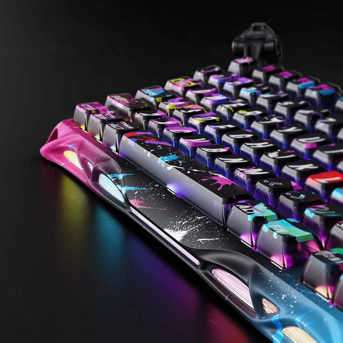 Клавиатура GravaStar Mercury V75 Pro, Neon Graffiti, Magnetic Switch, 79 keys EN/RU, USB cable — 3