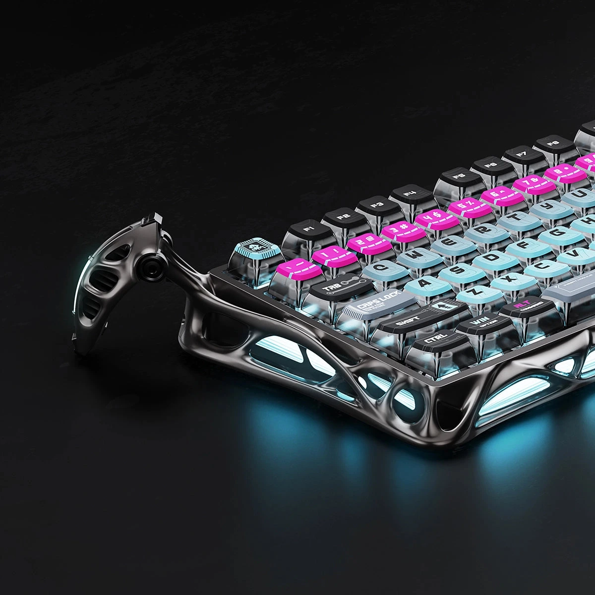 Клавиатура GravaStar Mercury V75 Pro, Cyberpunk, Magnetic Switch, 79 keys EN, USB cable — 2