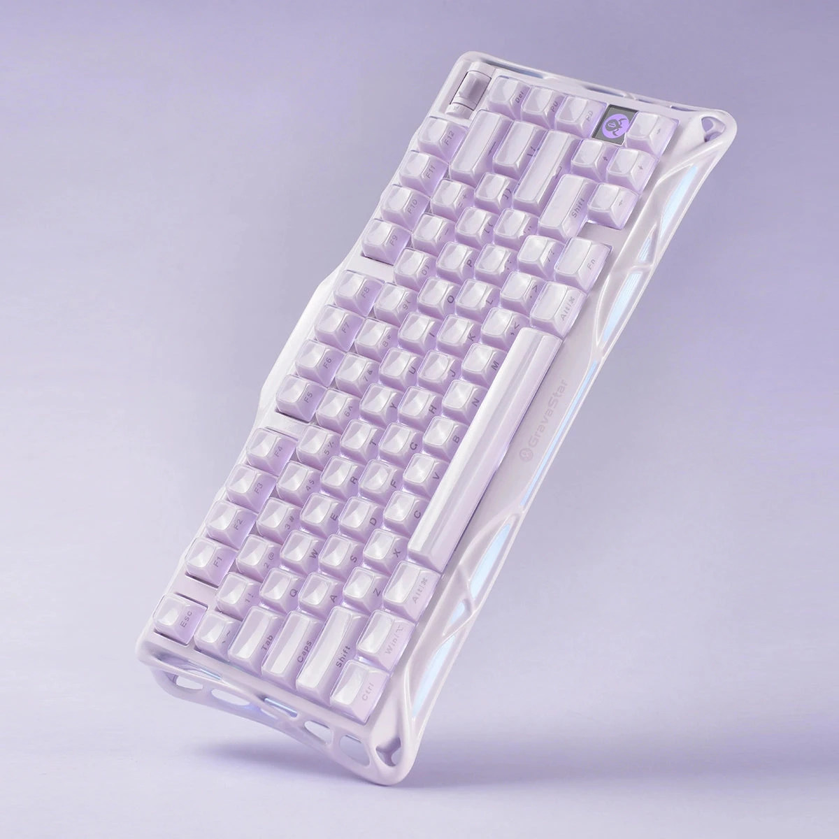 Клавиатура GravaStar Mercury K1, Lavender Purple, Mechanical, 79 keys EN, USB/BT/2.4GHz