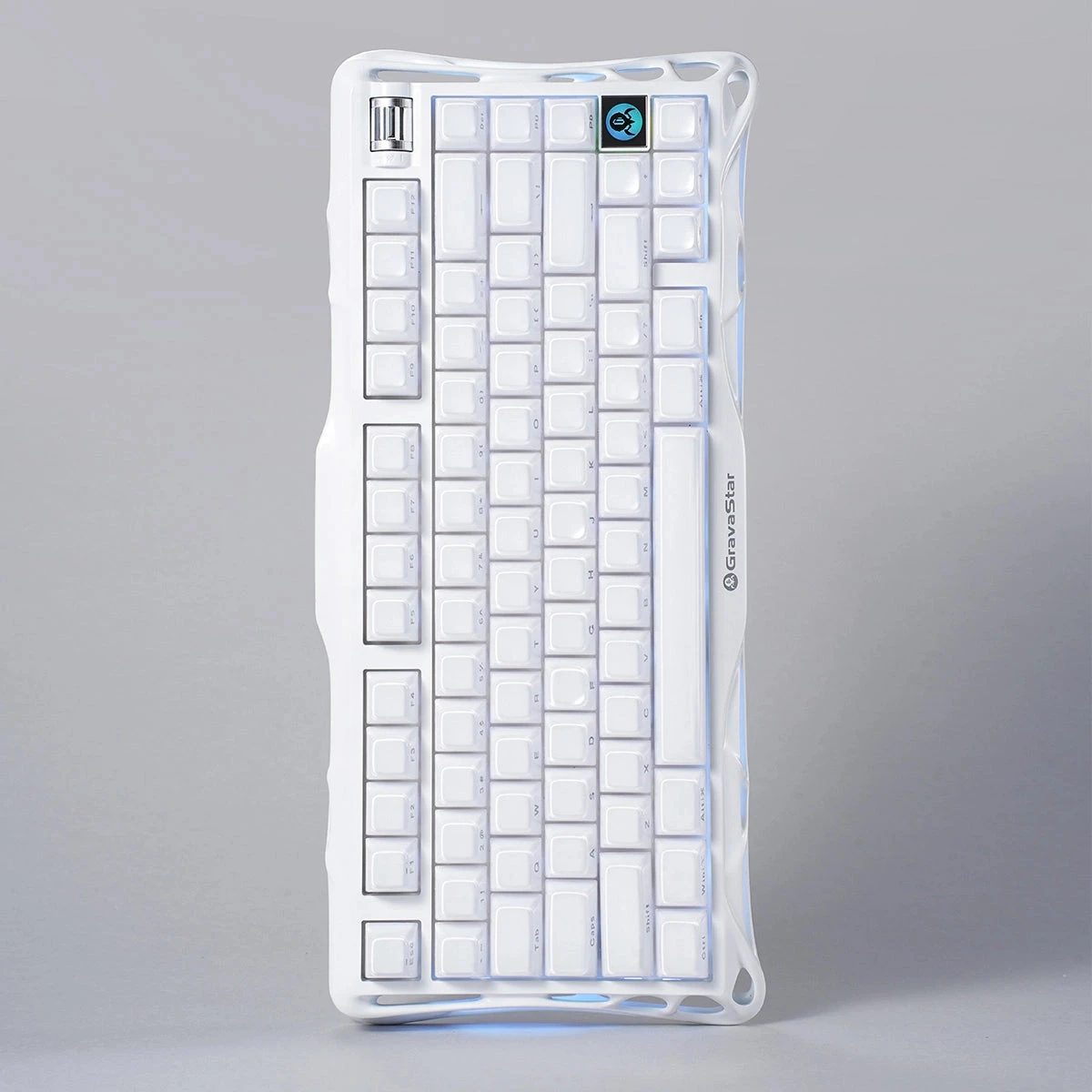 Клавиатура GravaStar Mercury K1, Opaline White, Mechanical, 79 keys EN, USB/BT/2.4GHz — 2