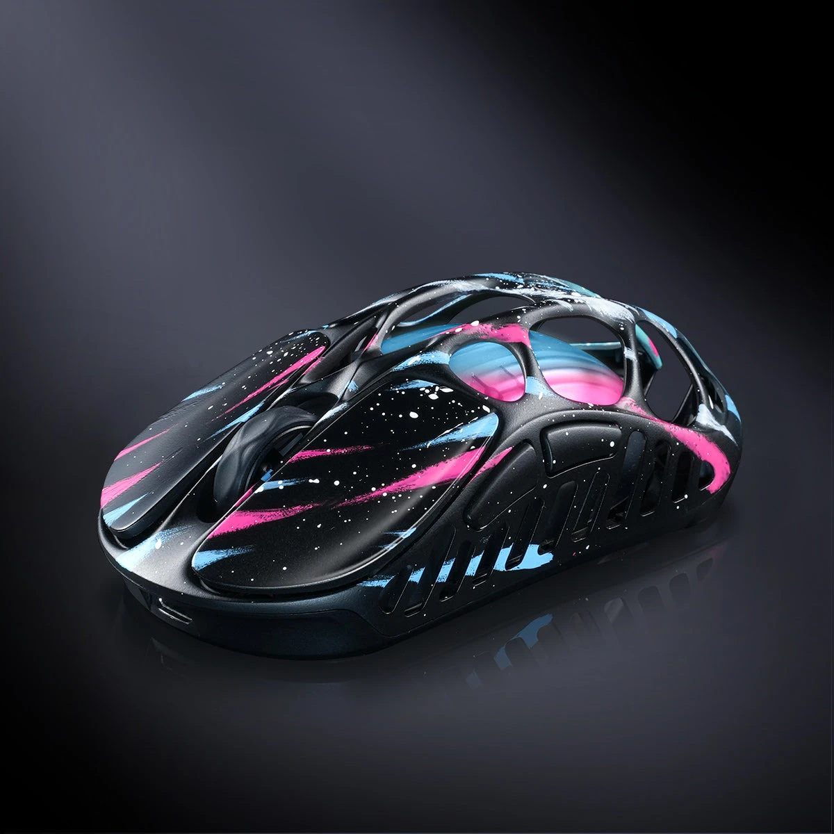 Мышь GravaStar Mercury XPro Neon Graffiti, PAW3950, 32000 DPI, 2.4/BT/Wired, 49±3g