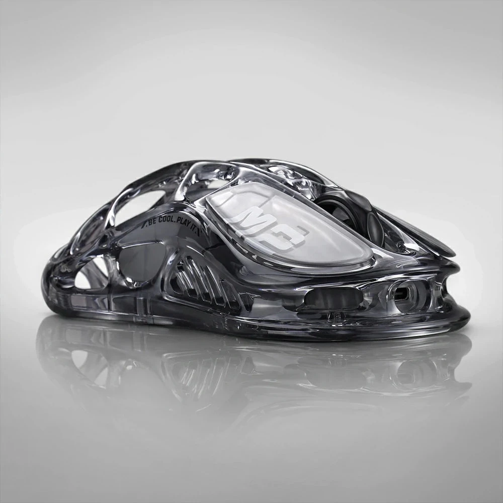 Мышь GravaStar Mercury M2 Transparent Black, PAW3395, 26000 DPI, 2.4/BT/Wired, 79±3g — 4