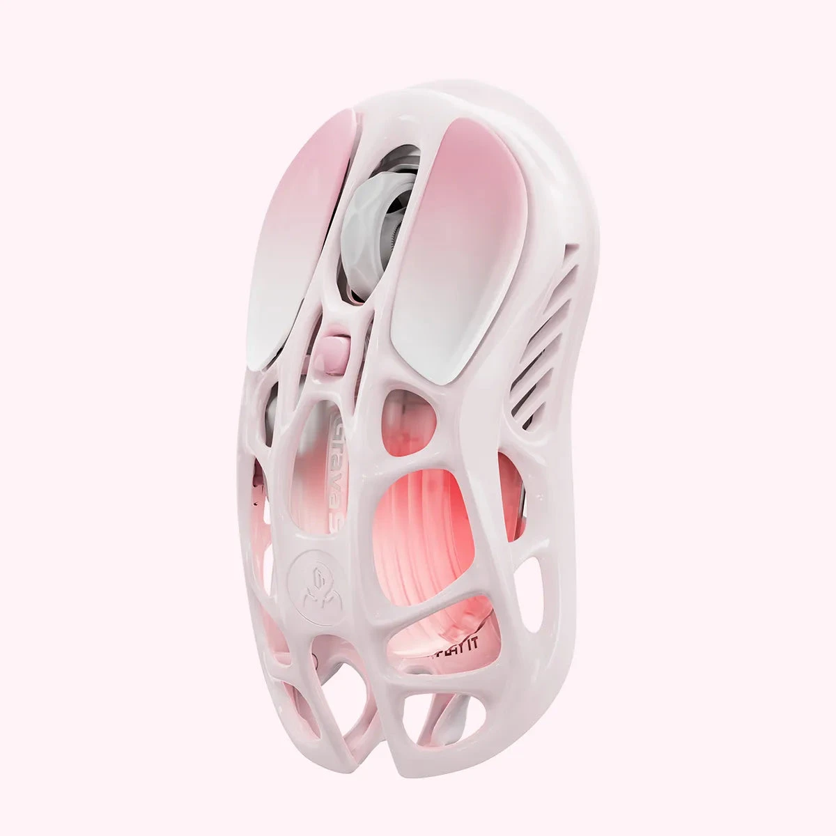 Мышь GravaStar Mercury M1 Pro Sakura Pink, PAW3395, 26000 DPI, 2.4/BT/Wired, 88±3g