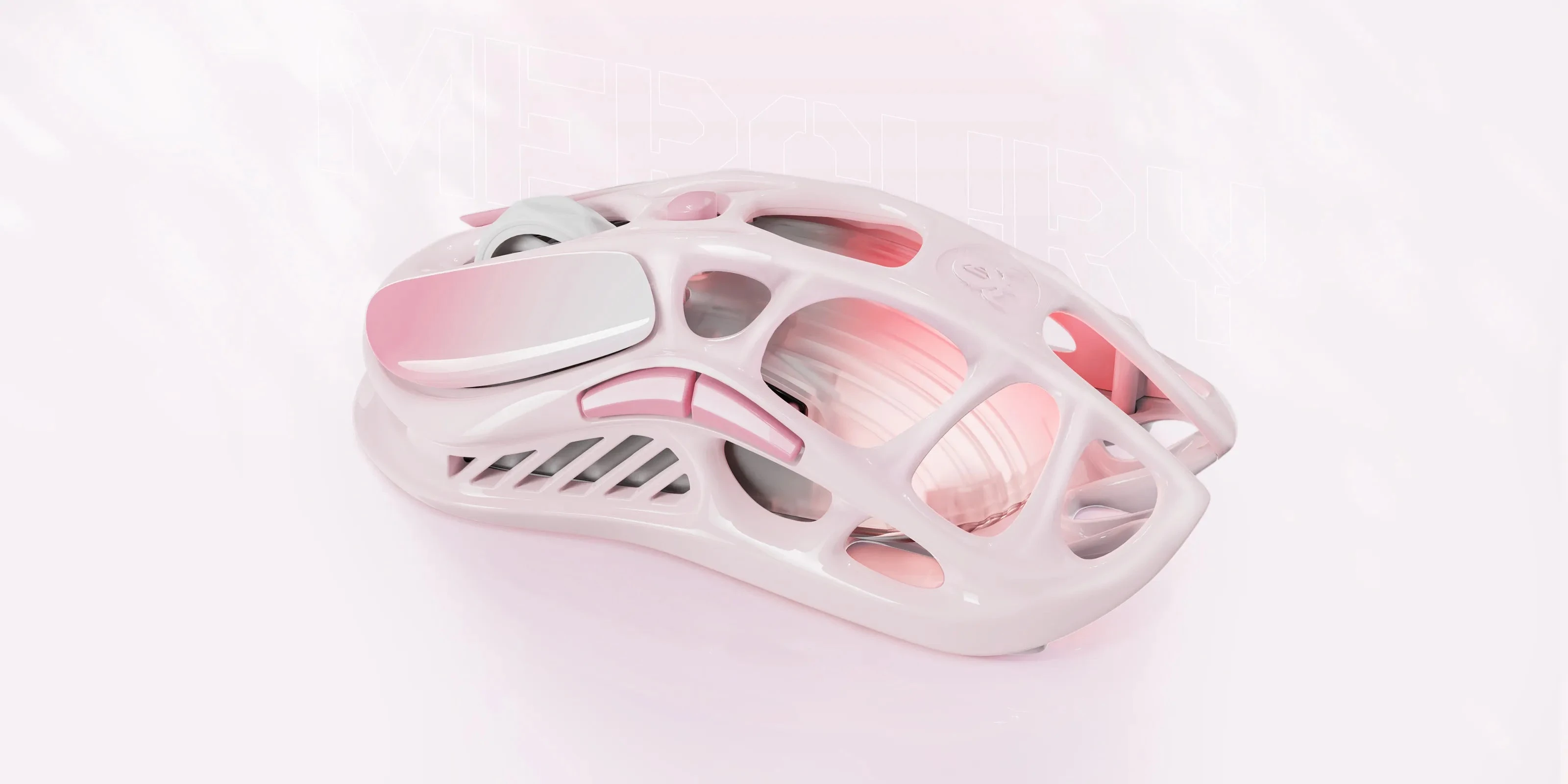 Мышь GravaStar Mercury M1 Pro Sakura Pink, PAW3395, 26000 DPI, 2.4/BT/Wired, 88±3g — 4