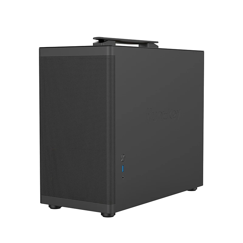 Компьютерный корпус Huntkey A320G, M-ATX/Mini-ITX, Black