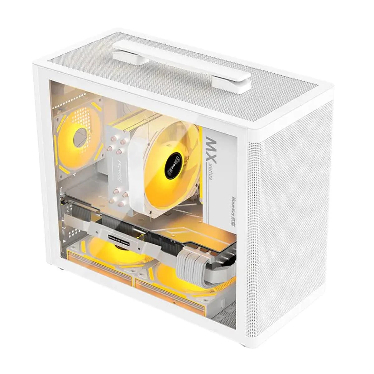 Компьютерный корпус Huntkey A320G, M-ATX/Mini-ITX, White