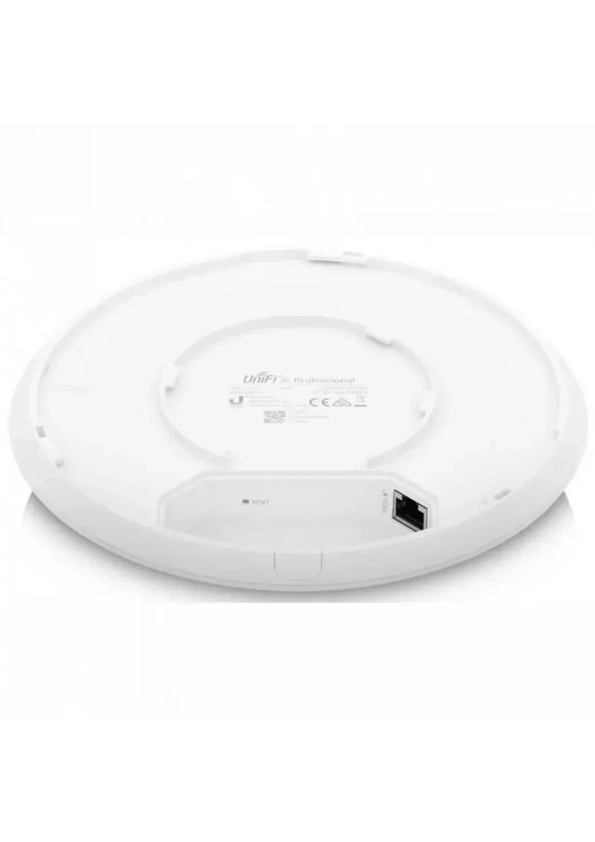 Точка доступа Wi-Fi UBIQUITI U6 Pro; WiFi 6; 6 spatial streams; 140 m² (1,500 ft²) coverage; 350+ connected devices; Powered using PoE; GbE uplink. — 2