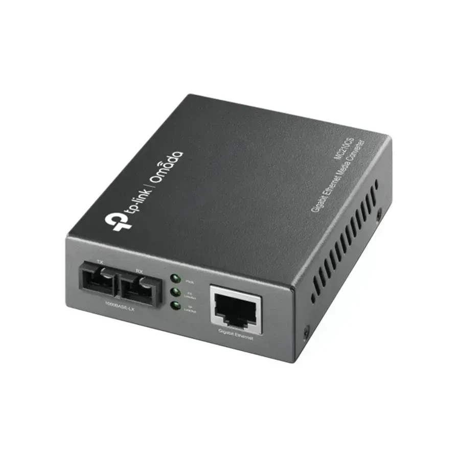 Оптический медиаконвертер GbE TP-LINK MC210CS <10/100/1000M, 1310nm, SM, Full Duplex, SC, 20Km>