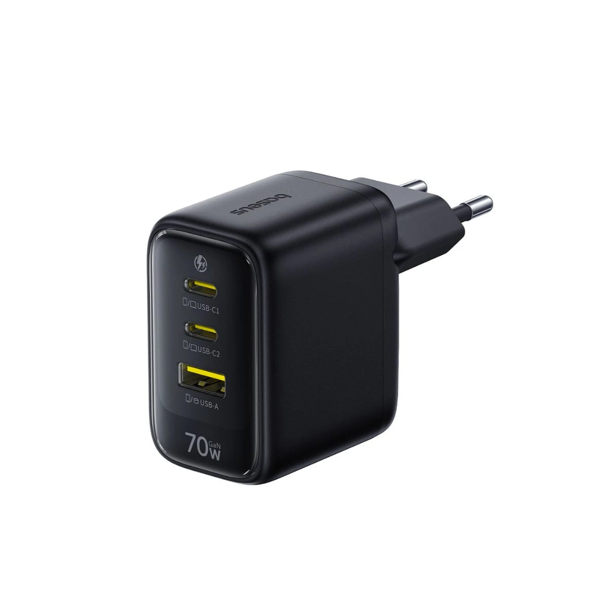Адаптер питания Baseus EnerFill FE22 Fast Charger 2C+U 70W EU Cosmic Black