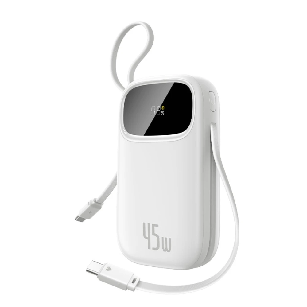 Портативный внешний аккумулятор Baseus EnerFill FC31 QPow 3C 20000mAh 22.5W Dual Cable White